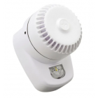 Cooper Fulleon 8500024FULL-0220X ROLP LX LED Sounder Beacon VAD - Red Flash - White Body - Set to Tone 8
